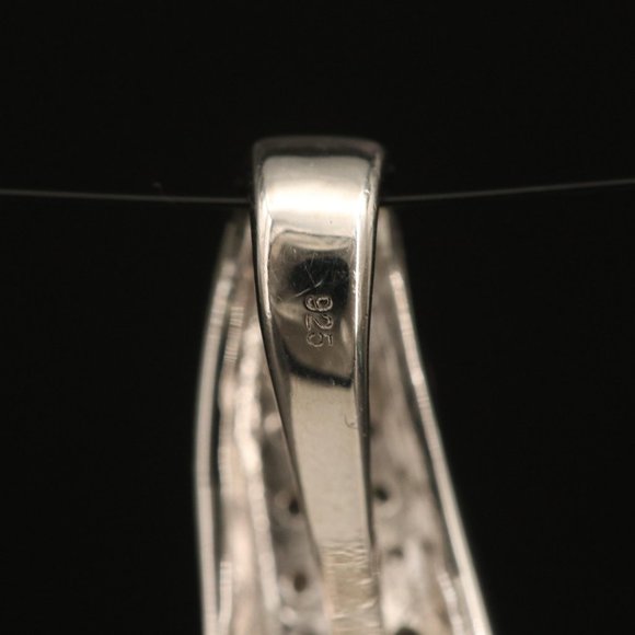 Sterling Zircon Pendant - Picture 4 of 4
